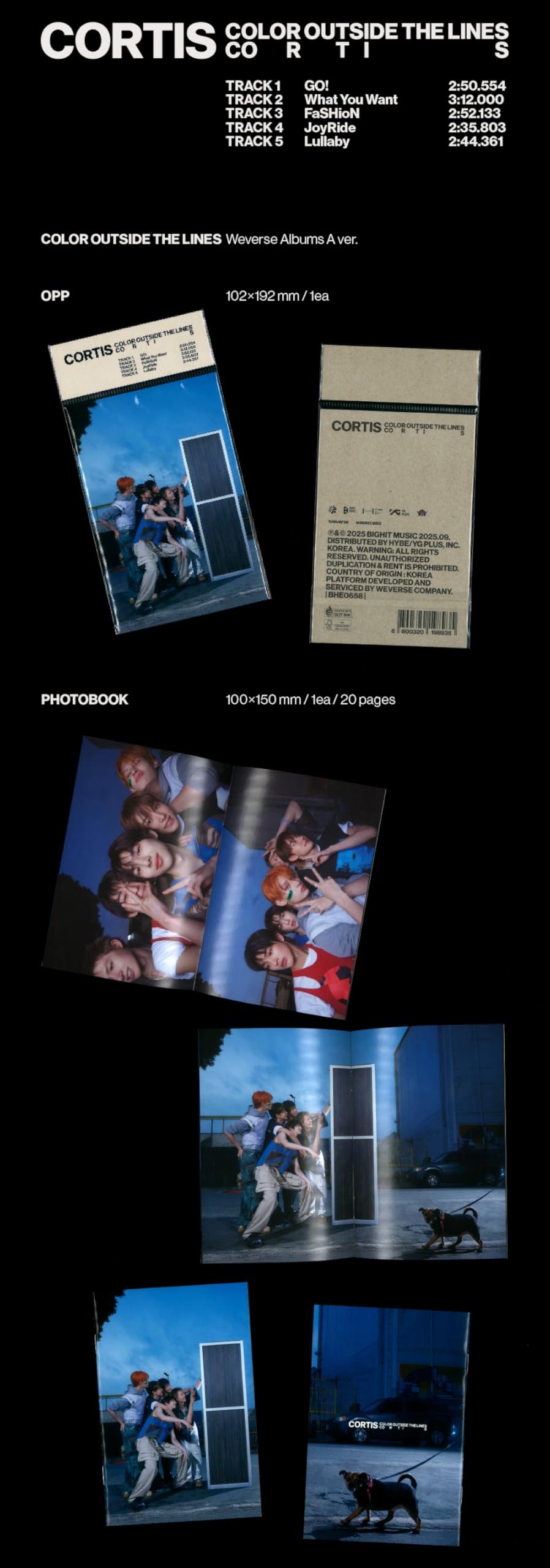 Amazon.com: CORTIS Album - COLOR OUTSIDE THE LINES A ver. (Weverse